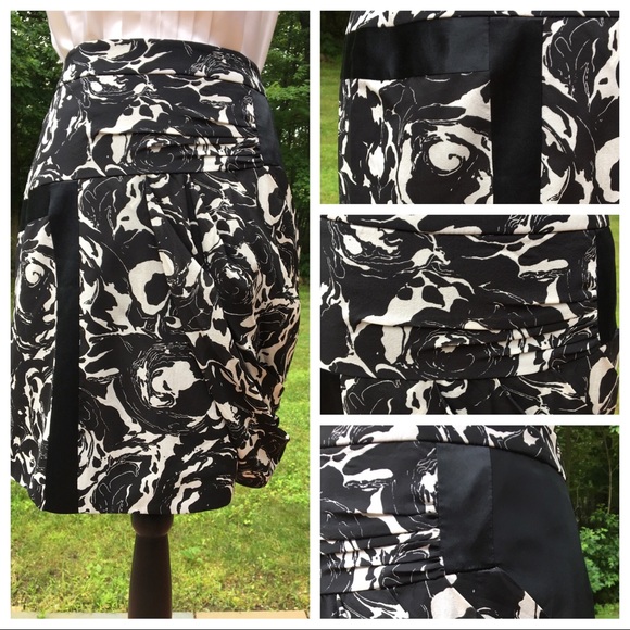 ANTHROPOLOGIE Silk “Winterbloom” Skirt - NEW - 14 - Picture 7 of 8